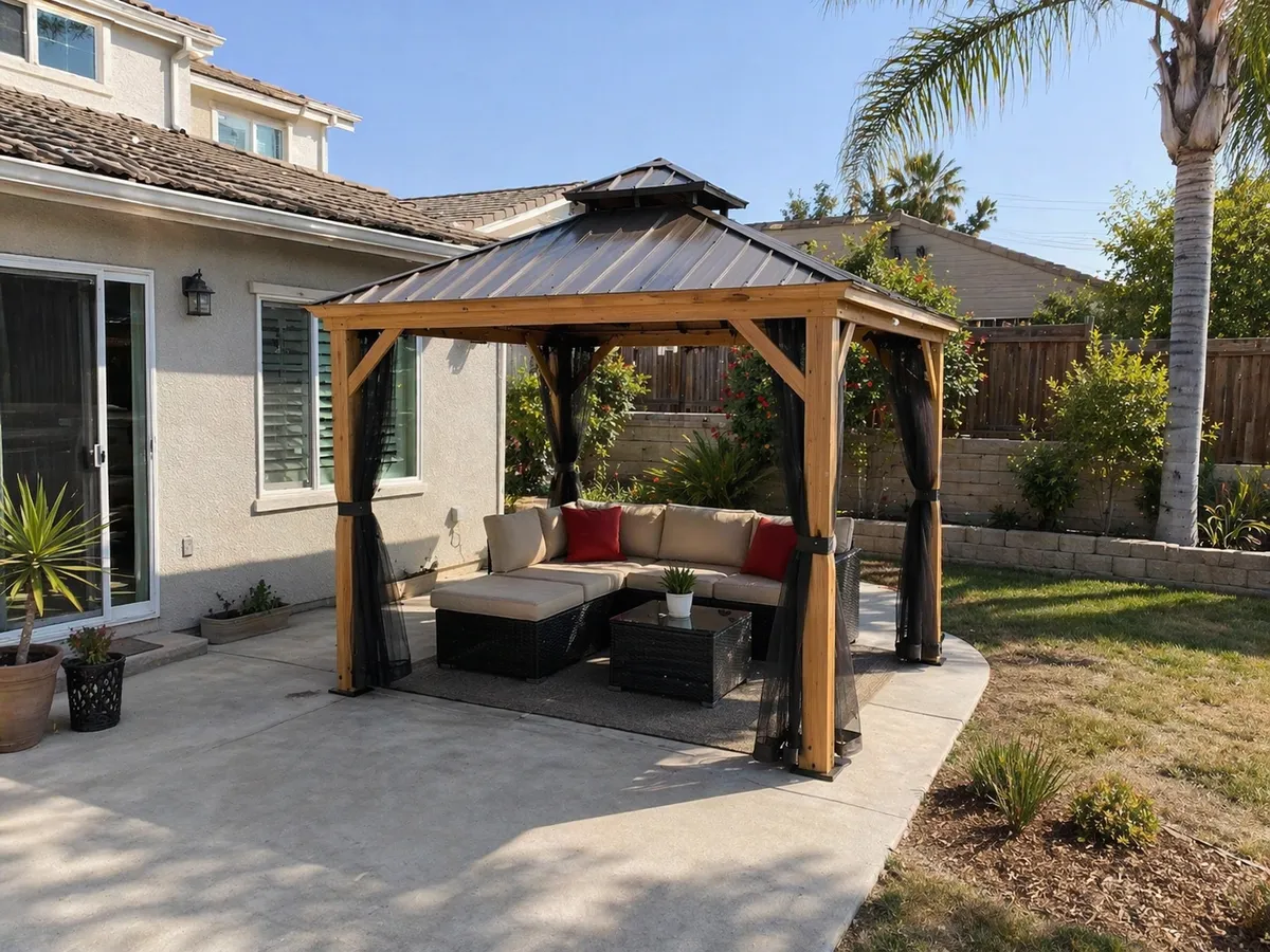 Yardistry cedar gazebo assembly